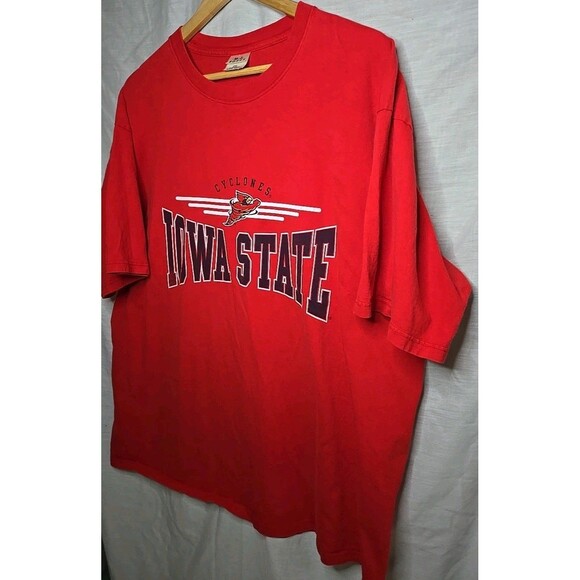 Iowa State Cyclones, MJ Soffe T-Shirt, Sz 2XL, Red, Cotton Made In The USA - Picture 2 of 7